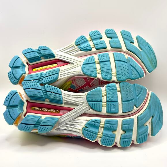 ASICS Gel-Kinsei 5 Women’s Sz 9 Running Shoes Pink Yellow Blue T3E9Y Multicolor - Picture 3 of 7
